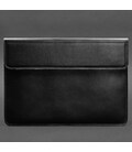 Кожаный чехол-конверт на магнитах для MacBook Pro 16" Черный фото, картинка, изображение