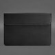Шкіряний чохол-конверт на магнітах для MacBook Pro 16" Чорний Crazy Horse картинка, зображення, фото