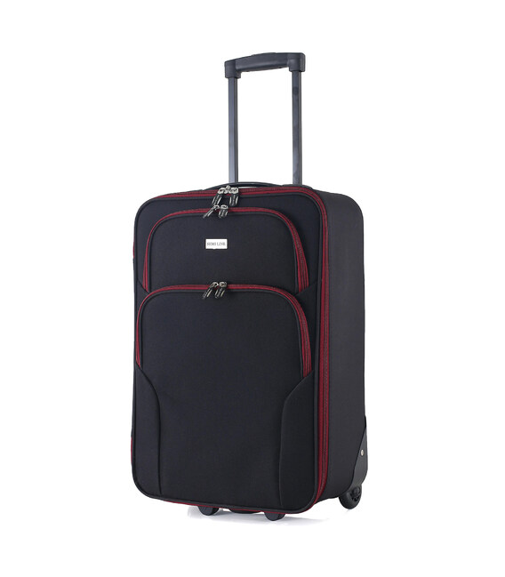 Валіза Semi Line 20" (S) Black/Red Lines (T5680-1) фото, картинка, изображение