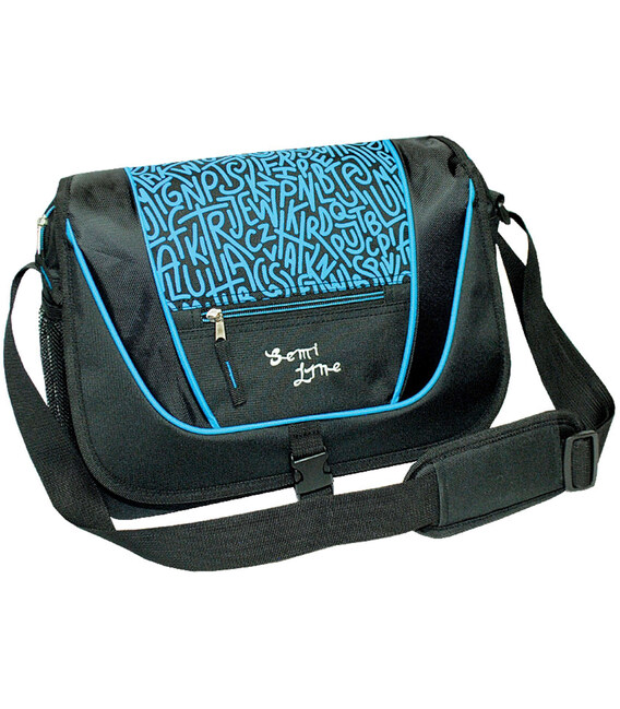 Сумка через плече Semi Line 9 Black/Blue (7156) картинка, зображення, фото