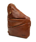 Чоловіча сумка-слінг через плече для лівші TARWA GB-6405-3md коньячна картинка, зображення, фото