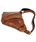 Чоловіча сумка-слінг через плече для лівші TARWA GB-6405-3md коньячна картинка, зображення, фото