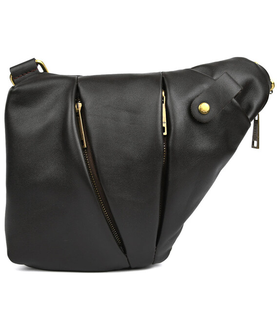 Чоловіча сумка-слінг через плече для лівші TARWA GC-6405-3md коричнева фото, картинка, изображение