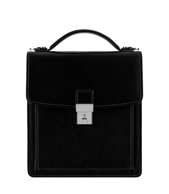Маленький шкіряний портфель - Walden - Чорний колір - Time Resistance 5242301 фото, картинка, изображение
