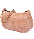 Компактна сумка-багет з шкірозамінника під екзотику Vintage sale_14926 Рожева картинка, зображення, фото