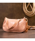 Компактна сумка-багет з шкірозамінника під екзотику Vintage sale_14926 Рожева картинка, зображення, фото