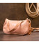 Компактная сумка-багет из кожзаменителя под экзотику Vintage sale_14926 Розовая фото, картинка, изображение