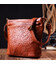 Ніжна жіноча сумка Vintage sale_15003 шкіряна Коричневий картинка, зображення, фото