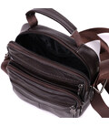 Небольшая сумка на плечо из натуральной кожи Vintage sale_15055 Коричневый фото, картинка, изображение