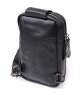 Невелика слінг сумка для чоловіків з натуральної шкіри Vintage sale_15105 Чорний картинка, зображення, фото