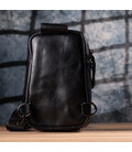 Невелика слінг сумка для чоловіків з натуральної шкіри Vintage sale_15105 Чорний картинка, зображення, фото