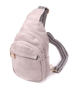 Стильна жіноча сумка через плече з екошкіри Vintage sale_15119 Бежевий картинка, зображення, фото