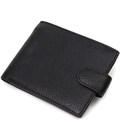 Горизонтальный мужской бумажник из натуральной кожи Vintage sale_15019 Черный фото, картинка, изображение