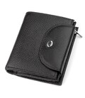 Кошелек женский ST Leather 18411 (ST410) компактный Черный фото, картинка, изображение