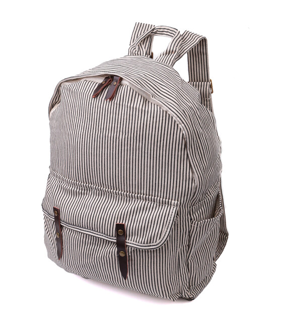 Літній жіночий рюкзак з якісного текстилю Vintage sale_15077 Молочний картинка, зображення, фото