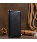 Вертикальный кошелек на кнопке женский ST Leather 19200 Черный фото, картинка, изображение