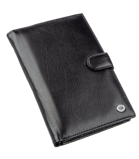 Гаманець-візитниця для чоловіків ST Leather 18831 Чорний картинка, зображення, фото