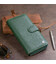 Вертикальный вместительный кошелек из кожи унисекс ST Leather 19304 Зеленый фото, картинка, изображение