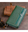 Вертикальний місткий гаманець зі шкіри унісекс ST Leather 19304 Зелений картинка, зображення, фото