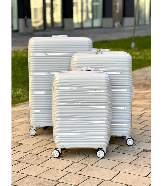 Чемодан RGL PP3 средний M сірий фото, картинка, изображение