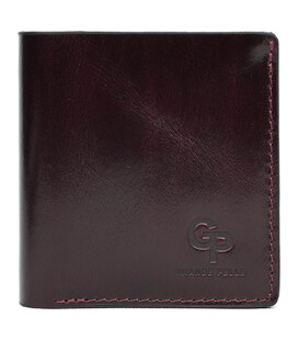 Портмоне Lettera з монетницею, бордовий Алькор Grande Pelle 537361 картинка, зображення, фото