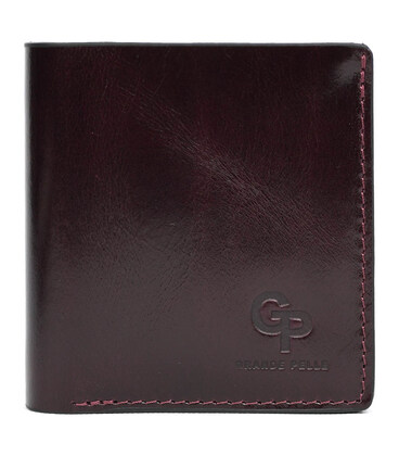 Портмоне Lettera з монетницею, бордовий Алькор Grande Pelle 537361 картинка, зображення, фото