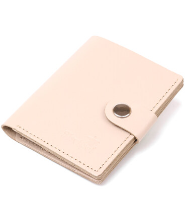 Классическое кожаное портмоне Shvigel 16510 Бежевый фото, картинка, изображение