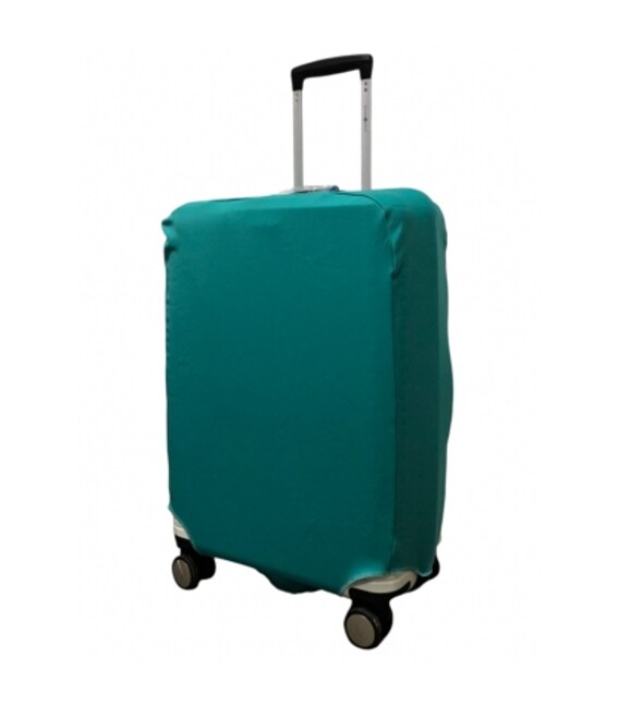 Чехол для чемодана 4828 цвет бирюзовый маленький S фото, картинка, изображение