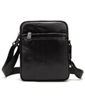 Месенджер кожаный чорний Tiding Bag 8713A картинка, зображення, фото