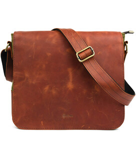 Сумка через плече розміру А4 з парусини та шкіри RBh-6601-3md TARWA фото, картинка, изображение