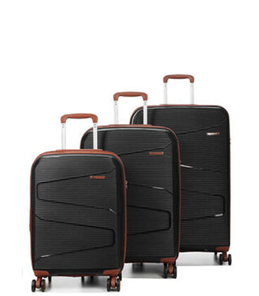 Набор чемоданов Airtex 293 Worldline черный фото, картинка, изображение