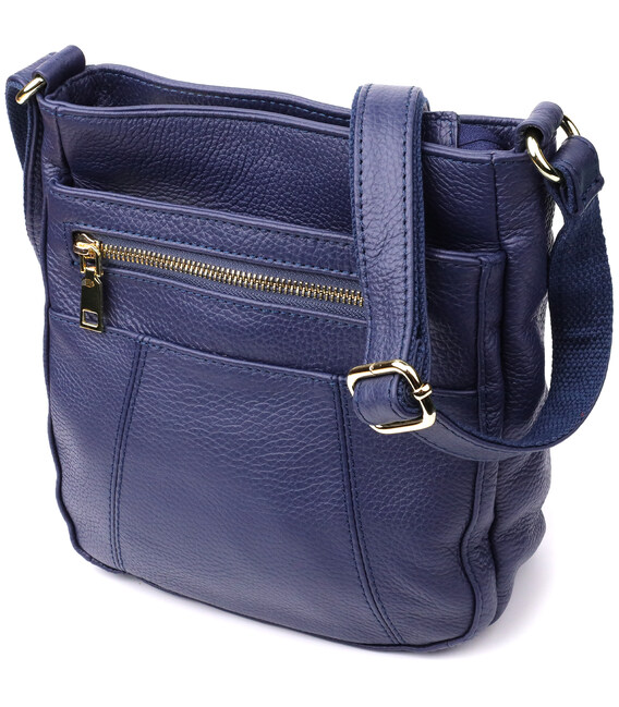 Вертикальна сумка жіноча з натуральної шкіри sale_15121 Vintage Синій картинка, зображення, фото