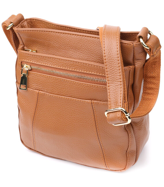 Зручна вертикальна сумка жіноча з натуральної шкіри sale_15125 Vintage Рудий картинка, зображення, фото