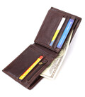 Горизонтальний стильний гаманець з натуральної шкіри Vintage 22888 Коричневий картинка, зображення, фото