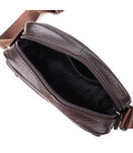 Горизонтальна зручна сумка з ручкою для чоловіків з натуральної шкіри Vintage 22940 Коричневий картинка, зображення, фото
