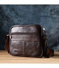 Горизонтальна зручна сумка з ручкою для чоловіків з натуральної шкіри Vintage 22940 Коричневий картинка, зображення, фото