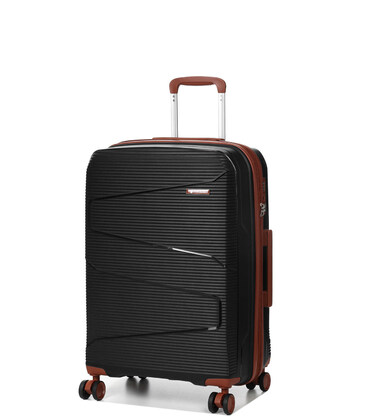 Чемодан Airtex 293 Midi Worldline черный фото, картинка, изображение