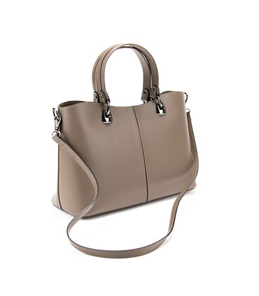 Шкіряна жіноча сумка середніх розмірів в кольорі тауп Firenze Italy F-IT-7627T картинка, зображення, фото