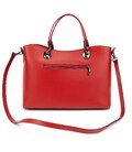 Красная кожаная сумка средних размеров Firenze Italy F-IT-7627R фото, картинка, изображение