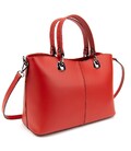 Красная кожаная сумка средних размеров Firenze Italy F-IT-7627R фото, картинка, изображение