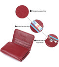 Компактний гаманець зручного формату із натуральної шкіри ST Leather 23077 Бордовий картинка, зображення, фото