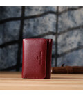 Компактний гаманець зручного формату із натуральної шкіри ST Leather 23077 Бордовий картинка, зображення, фото