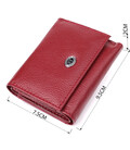 Миниатюрный женский кошелек из натуральной кожи ST Leather 23082 Бордовый фото, картинка, изображение