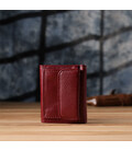 Миниатюрный женский кошелек из натуральной кожи ST Leather 23082 Бордовый фото, картинка, изображение