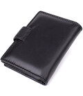 Компактный мужской бумажник вертикального формата из натуральной кожи ST Leather 23095 Черный фото, картинка, изображение