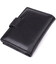 Компактный мужской бумажник вертикального формата из натуральной кожи ST Leather 23095 Черный фото, картинка, изображение
