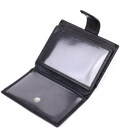 Компактный мужской бумажник вертикального формата из натуральной кожи ST Leather 23095 Черный фото, картинка, изображение