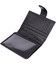 Компактный мужской бумажник вертикального формата из натуральной кожи ST Leather 23095 Черный фото, картинка, изображение