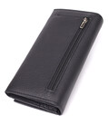 Вместительный кошелек для женщин из натуральной кожи ST Leather 23097 Черный фото, картинка, изображение