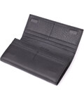Вместительный кошелек для женщин из натуральной кожи ST Leather 23097 Черный фото, картинка, изображение